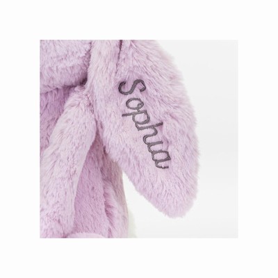 Jellycat Bashful Lilac Bunny Medium USA | 42768AWNT